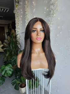 Peruka Kim naturalny brąz 