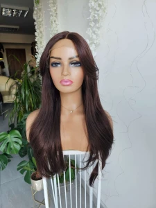 Peruka Kim kasztanowy brąz  