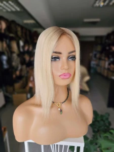 Topper Diana jasny blond z włosów naturalnych