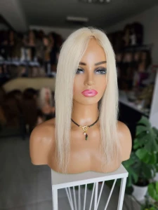 Mini topper  Ada mleczy blond z włosów naturalnych 