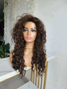 Peruka Shakira afroloki czekoladowy brąz 